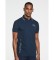 Hackett Polo Collar Stripe Sport Polo Navy