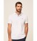 Hackett Polo con bordi cimosati Bianca