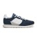 Comprare Hackett London Sneakers in pelle blu navy Telfor Match