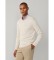 Buy Hackett London Cotton Silk V Neck beige jumper