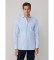 K�b Hackett London Poplin stretch poplin skjorte tailored fit blå
