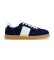 Comprare Hackett London Sneakers in pelle blu navy Harper Hendon