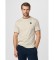 Buy Hackett London T-shirt with beige classic fit logo