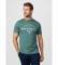 Buy Hackett London Club graphic t-shirt with classic fit logo green