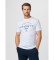 Buy Hackett London Club graphic t-shirt with classic fit logo white