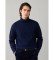 Buy Hackett London Navy Argyle turtleneck sweater
