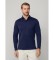 Buy Hackett London Mercerised navy polo shirt