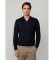 Buy Hackett London Navy wool and silk jumper