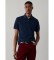 Kopen Hackett London Slim Fit Polo met logo, marineblauw