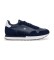 Comprare Hackett London Sneakers in pelle blu navy Vector Plain