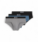 Acheter BOSS Lot de 3 slips Boss One : gris, bleu, noir