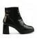 Comprar Hispanitas Botins em pele Carmin preto