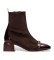 Buy Hispanitas Burgundy leather ankle boots Varsovia