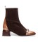 Buy Hispanitas Brown leather Varsovia ankle boots