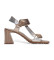 Buy Hispanitas Silver Miami Leather Sandals