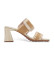 Kopen Hispanitas Leren sandalen Miami beige