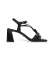 Kopen Hispanitas Soho Leren Sandalen Zwart Ornament