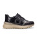 Buy Hispanitas Black leather trainers