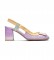Hispanitas Zapatos de Piel Australia lila -Altura tacón 6,5cm-