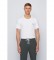 BOSS T-shirt Loungwear en coton stretch blanc cassÃ©