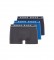 BOSS Pack of 3 Boxer shorts CO/EL 50325403 blue, grey, dark blue