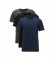 BOSS Pack de 3 Camiseta Regular Fit de AlgodÃ³n  azul, marino, gris