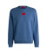 Kb HUGO Blå regular fit fleece-pullover