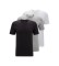 BOSS Pack 3 Camisetas RN ClÃ¡sico negro, blanco, gris