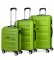 ITACA Conjunto de mala de viagem de 4 rodas de pistachio T71600 -55x39x20cm