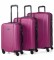 ITACA Conjunto de mala de viagem dura de 4 rodas 71100 Lila -55x65x75cm- -55x65x75cm-.  