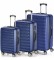ITACA Ensemble de valise de voyage rigide Ã  4 roues 71200 Bleu -55x65x75cm- -55x65x75cm-.  