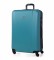 ITACA Grand sac de voyage XL Rigid 4 Wheelled Trolley Case 71170 turquoise, anthracite -75x50x30cm