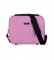 ITACA Large ABS Hard ABS Travel Toilet Bag T71535 Pink -33x26x14cm