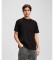 Köp Karl Lagerfeld T-shirt med svart patch och logotyp
