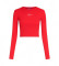 Buy Karl Lagerfeld Ribbed T-shirt red