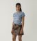 Comprar LAAGAM Camiseta Zaira con logo bordado azul