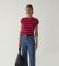 Comprar LAAGAM Camiseta Zaira con logo bordado rojo