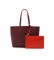 Lacoste Anna Reversible Bicolour Reversible Handbag castanho, vermelho