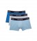 Lacoste Pack de 3 boxers azul, gris