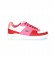 Lacoste Pink block leather trainers