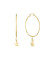 Comprar Lacoste Pendientes de aro con colgante dorado