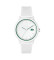 Kopen Lacoste Horloge 12.12 met witte siliconen band