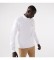 Lacoste White brushed cotton sweatshirt