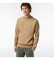Lacoste Felpa in cotone garzato marrone