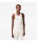 Lacoste White slim fit tank top