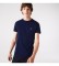 Lacoste T-shirt in cotone pima blu navy