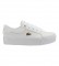 Lacoste Sneakers Ziane Platform in pelle bianca