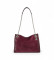 Comprar Lauren Ralph Lauren Bolso tote Bradley de ante y piel granate