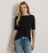 Køb Lauren Ralph Lauren Elastisk sort bomuldst-shirt