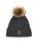 Acheter Lauren Ralph Lauren Bonnet à pompon Crest gris